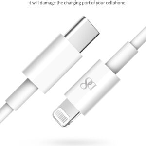 d8 tpe type c to lightning data cable for all iphone
